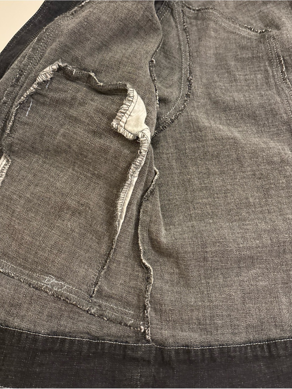 Lane Bryant Jacket Black Denim with zipper pockets. Biker, Punk, Goth - Picture 6 of 8